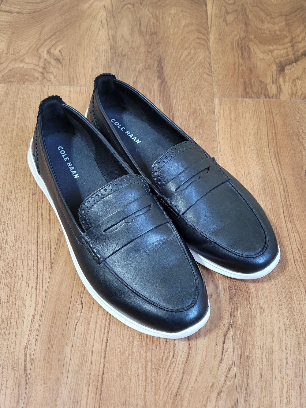 Cole Haan Women's Zerøgrand Meritt Penny Loafer, Black, Size 10.5